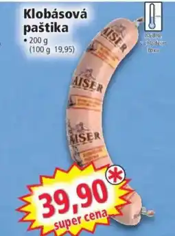 Norma Klobásová paštika nabídka