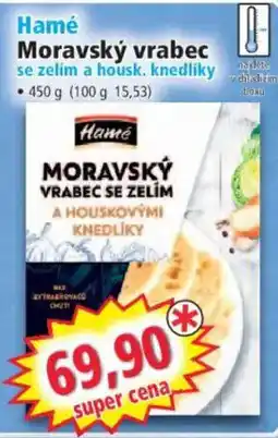 Norma Hamé Moravský vrabec nabídka