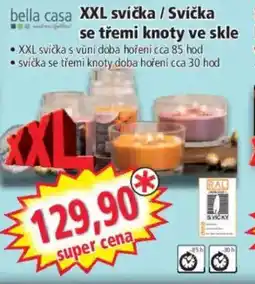 Norma XXL svíčka/Svíčka se třemi knoty ve skle nabídka