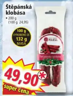 Norma Štěpánská klobása nabídka