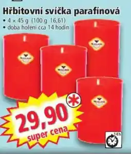 Norma Hřbitovní svíčka parafínová nabídka