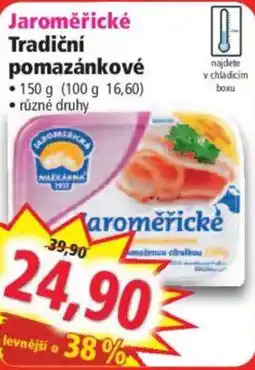 Norma Jaroměřické Tradiční pomazánkové nabídka