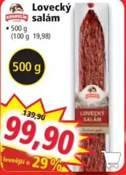 Norma Lovecký salám nabídka