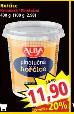 Norma Hořčice Kremžská / Plnotučná nabídka