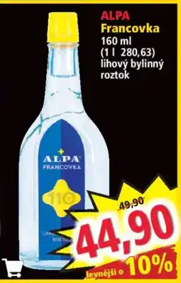 Norma ALPA Francovka nabídka