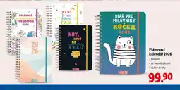 Lidl Plánovací kalendář 2026 nabídka