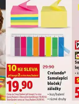 Lidl Samolepicí bloček / záložky nabídka