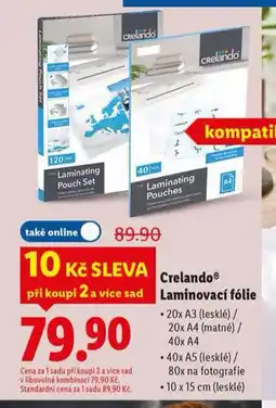 Lidl Laminovací fólie nabídka