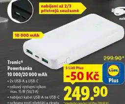 Lidl Powerbanka 10000 mah nabídka
