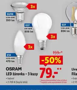 Lidl Osram led zářivka nabídka