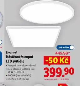 Lidl Nástěnné / stropní led svítidlo nabídka