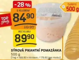 Flop Sýrová pikantní pomazánka nabídka