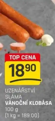 Flop Uzenářství sláma vánoční klobása nabídka