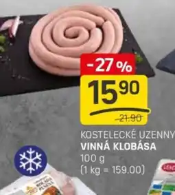 Flop Kostelecké uzenny vinná klobása nabídka