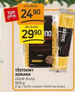 Flop Těstoviny adriana nabídka
