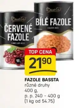 Flop Fazole bassta nabídka