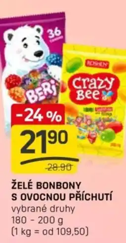 Flop Želé bonbony s ovocnou příchutí nabídka