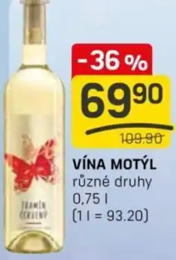 Flop Vína motýl nabídka