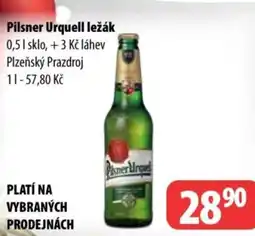Partner Maloobchodní síť Pilsner Urquell ležák nabídka