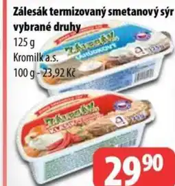 Partner Maloobchodní síť Zálesák termizovaný smetanový sýr nabídka