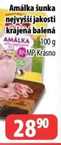 Partner Maloobchodní síť Amálka šunka nejvyšší jakosti krájená balená nabídka