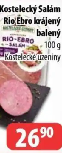 Partner Maloobchodní síť Kostelecký Salám Rio Ebro krájený balený nabídka