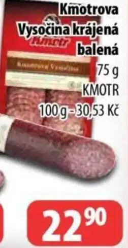 Partner Maloobchodní síť Kmotrova Vysočina krájená balená nabídka