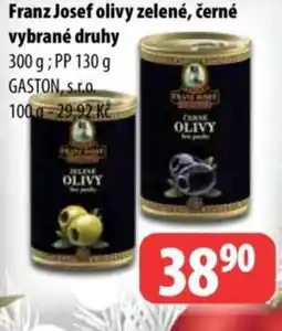 Partner Maloobchodní síť Franz Josef olivy zelené, černé nabídka