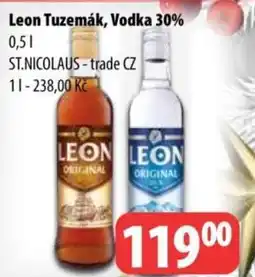Partner Maloobchodní síť Leon Tuzemák, Vodka 30% nabídka