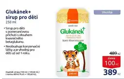 Benu Glukánek+ sirup pro děti nabídka