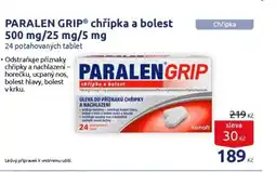 Benu PARALEN GripⓇ chřipka a bolest 500 mg/25 mg/5 mg nabídka