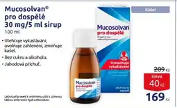 Benu MucosolvanⓇ pro dospělé 30 mg/5 ml sirup nabídka