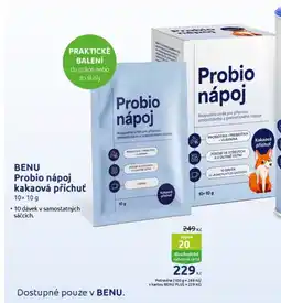Benu BENU Probio nápoj kakaová příchuť nabídka