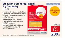 Benu Blokurima Uroherbal Rapid 2 g D-manózy nabídka