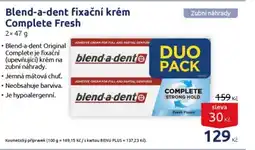 Benu Blend-a-dent fixační krém Complete Fresh nabídka