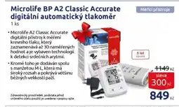 Benu Microlife BP A2 Classic Accurate digitální automatický tlakoměr nabídka
