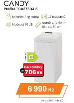 Expert CANDY Pračka TCA273D3-S nabídka