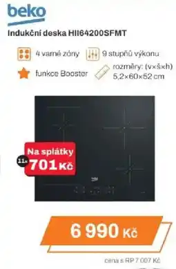 Expert Beko Indukční deska HII64200SFMT nabídka