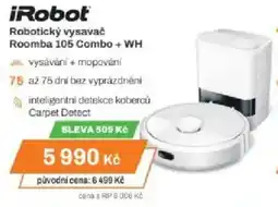 Expert IRobot Robotický vysavač Roomba 105 Combo + WH nabídka