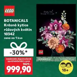 Kaufland BOTANICALS Krásná kytice růžových květin nabídka