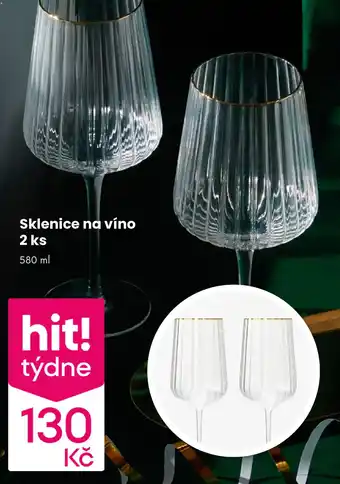 Sklenice na víno 2 ks