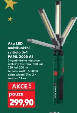 Kaufland Aku LED multifunkční svítidlo 3v1 PAML 2000 A1 nabídka