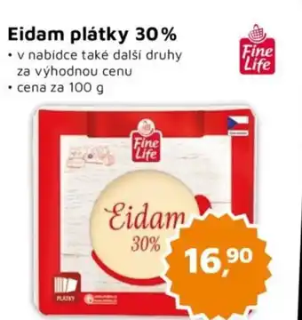Eidam plátky 30%