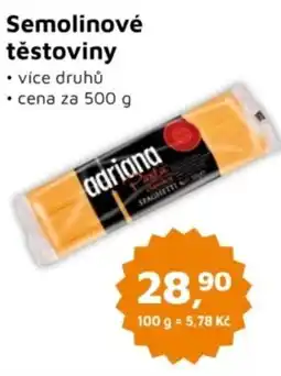 Můjobchod Semolinové těstoviny nabídka