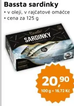 Můjobchod Bassta sardinky nabídka