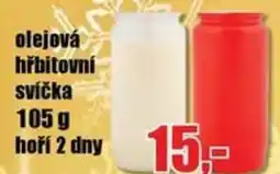 EVA Olejová hřbitovní svíčka nabídka