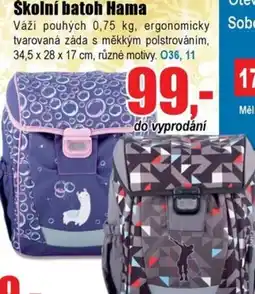 EVA Školní batoh Hama nabídka