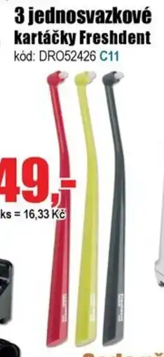 EVA 3 Jednosvazkové kartáčky Freshdent nabídka