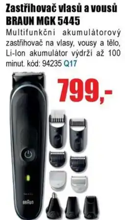 EVA Zastřihovač vlasů a vousů BRAUN MGK 5445 nabídka