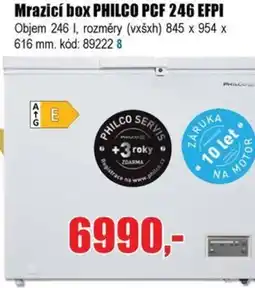 EVA Mrazicí box PHILCO PCF 246 EFPI nabídka